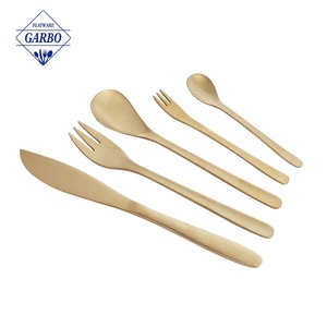 Tenedor de cena de acero inoxidable de oro rosa cubiertos de pulido brillante vajilla para restaurante hogar - Product Image 6