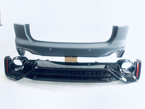 Paraurti anteriore posteriore Bodykit per AUDI <span class=keywords><strong>A6</strong></span> S6 AVANT RS6 Style <span class=keywords><strong>2019</strong></span> + Grill con griglie per visione notturna ACC - Product Image 2