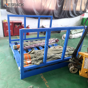Industria tessile su misura per risparmiare spazio in metallo zincato pieghevole in tessuto portaoggetti per Pallet che impilano scaffali e scaffali - Product Image 6