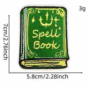 Parche Termoadhesivo Bordado con Diseño de Dibujos Animados de Lectura de Libros, Accesorios para Ropa - Product Image 5