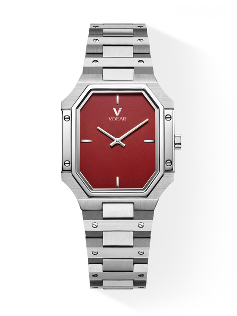 Vintage Quartz Watch for Men Luxury Stainless Steel Leather Strap Waterproof Luminous Business Dress Men's Wrist Watch
