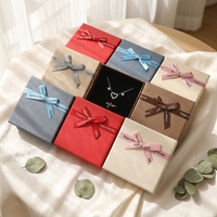 Wholesale Luxury Paper Box High End Jewelry Box Rigid Square Heaven Earth Cover Recyclable Qixi Valentines Day Ring Box