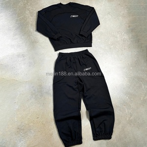 Custom High Quality Oversized Heavyweight Tracksuit Set <b>Jogging</b> <b>Suit</b> Sweatshirt and Baggy Sweatpants Set Custom Sweat <b>Suit</b> - Product Image 1