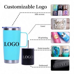 14oz 20oz 24oz Stainless Steel Travel Tumbler <b>Insulated</b> Coffee <b>Mug</b> Custom Logo Wine Cup Blank Vacuum Coffee <b>Mug</b> With Handle - Product Image 4