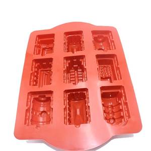 Food Grade Silicone Nordic Railway Train <b>Cake</b> Pan <b>Mold</b> for Children's Birthday Party - Product Image 2