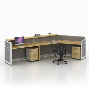 Modern Modular <b>Table</b> Office Furniture 2 Seater People Office Partitions <b>Table</b> Cubicle Workstation - Product Image 3