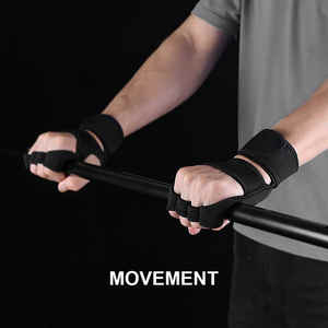 Перчатки для тяжелой атлетики и фитнеса с индивидуальным логотипом, унисекс, с защитой от скольжения для запястий и ладоней, для занятий спортом и тренировок в спортзале - Product Image 6