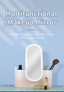 Trousse de Maquillage de Voyage en Plastique avec Miroir Rotatif, Résistante à l'Eau, Boîte de Rangement Cosmétique Portable, Organisateur, Étui Personnalisable avec Logo - Product Image 6