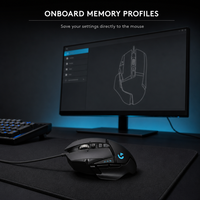 Ratón para Juegos Logitech G502 HERO 11 con Botones Programables, Perfiles G Shift Integrados, Retroiluminación RGB, Cableado, Ergonómico, para PC y Portátil