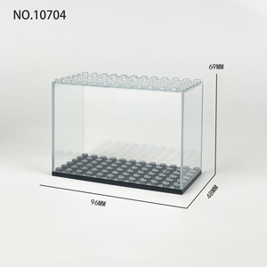 BLOCKMOC 10707 Acrylic <b>Box</b> Case Clear Acrylic <b>Display</b> <b>Box</b> with Base Mini Toys <b>Plastic</b> Action Building Blocks Kids Gift - Product Image 3