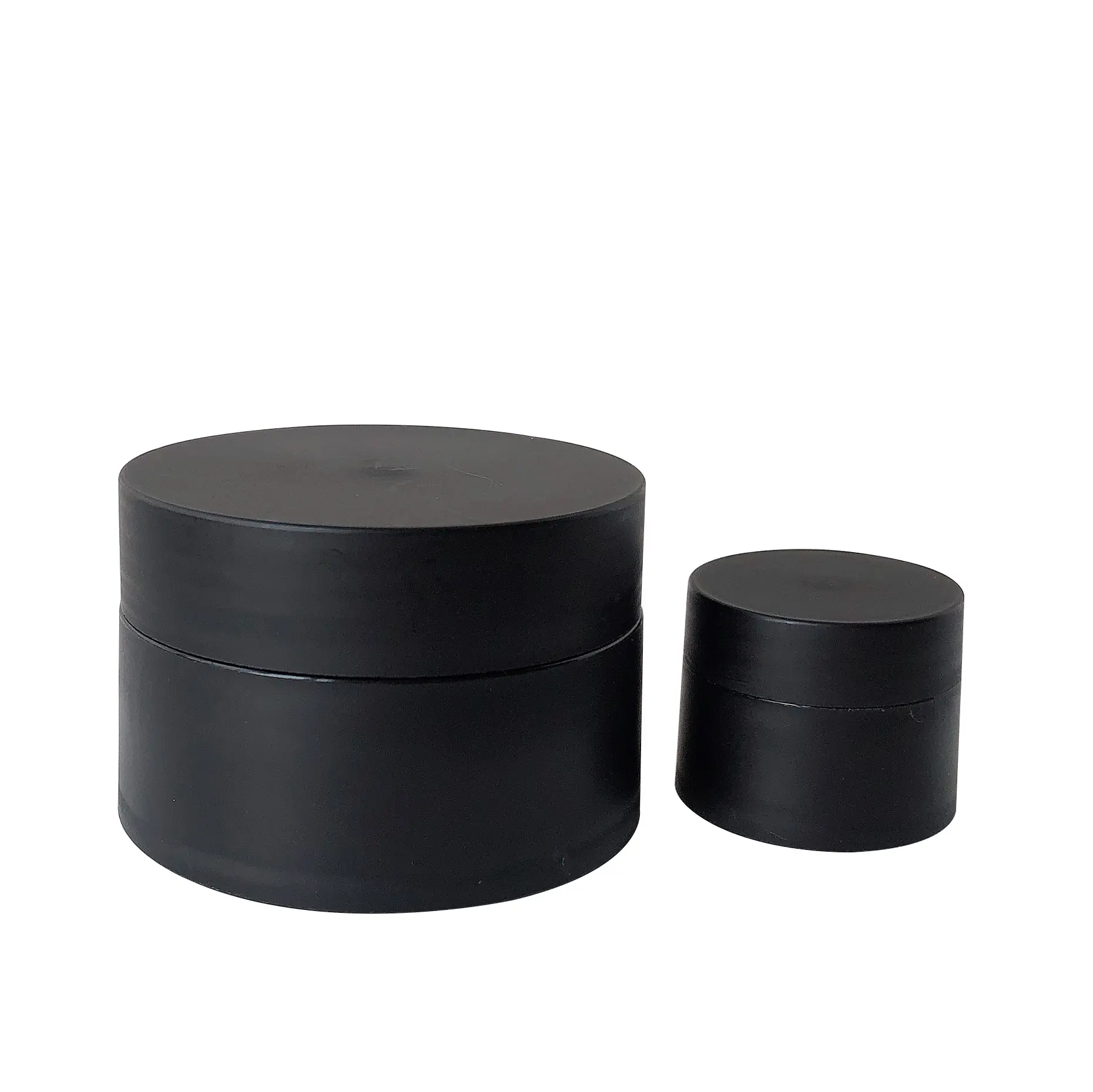 30G mat noir pot cosmétique emballage avec la boîte vide 50g visage masque emballage cosmétique pot pour les algues masque