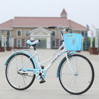 Bicicleta Urbana BICYSTAR para Mujer de 26 Pulgadas con Canasta/Bicicleta Elegante para Dama en Venta/Bicicleta Clásica para Mujer