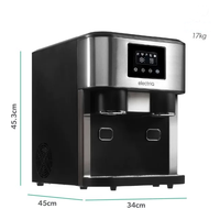 Nouvelle Machine à Glaçons Électrique Mini 18KG, Refroidisseur et Distributeur d'Eau Froide Rapide 3-en-1 pour Usage Domestique et Automobile