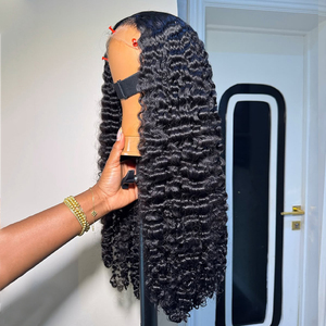 Pelucas de Cabello Humano con Frente de Encaje sin Pegamento 13x4 13x6 Full HD, Largas de 30 Pulgadas, Doble Trama, Cabello Brasileño Virgen, Rizado Birmano, Venta al por Mayor - Product Image 1