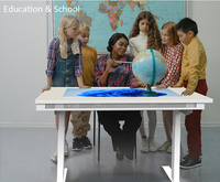 Table interactive tactile personnalisable de 43 pouces à 20 points de contact avec Android 14 multilingue pour enfants et écoles