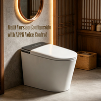 WC intelligent à siphonage économe en énergie, double filtration, siège à température constante anti-brûlure pour la décoration de villa