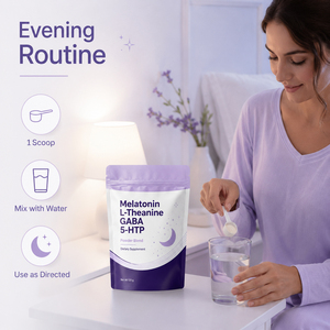 Offre Spéciale : Complément Liposomal Végétalien en Vrac pour Adultes 3/5/10mg – Poudre de Sommeil Riche en Protéines, Sans Gluten, avec Mélatonine, L-Théanine, GABA, 5-HTP - Product Image 2
