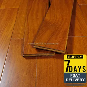 Guangdong Factory Stock Supply 18mm thickness wear-resistant red teak Freijo Cumaru solid wood flooring