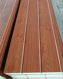 Revêtement de bonne qualité en métal sculpté <span class=keywords><strong>Panneaux</strong></span> <span class=keywords><strong>isolants</strong></span> en <span class=keywords><strong>polyuréthane</strong></span> Panneau sandwich en PU pour murs - Product Image 1