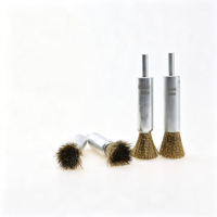Kit de brosses coupelles en laiton de qualité industrielle et DIY, tige de 1/4 po, fixation pour perceuse, non-abrasif, pour l'élimination de la rouille et le nettoyage des surfaces, OEM