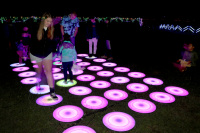 Offre Spéciale Portable rvb dynamique interactif LED piste de danse étanche cercle rond conception pour scène parc Club décorations de mariage