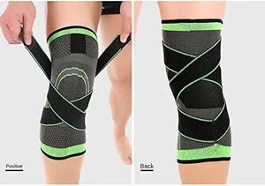 Customized Logo Nylon Adjustable Straps Compression Knee <b>Brace</b> Support - Product Image 6