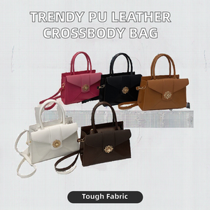 Vente chaude de haute qualité femme en cuir PU sac à bandoulière à la mode serrure sacs à bandoulière fermeture à glissière élégant dame Design - Product Image 2