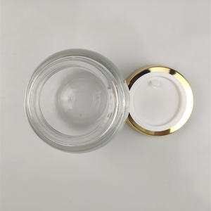 Vente en gros de pots en verre sphériques transparents vides, contenants en verre ronds transparents avec couvercles 50 ml 100 ml pour l'emballage cosmétique - Product Image 6