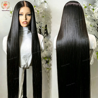 Cheveux Humains Brésiliens Vierge Remy en Gros Sans Colle 13x4 HD Transparent pour Perruques Cuticules Alignées Femmes Noires
