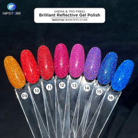 Marque privée Gel de vernis réfléchissant brillant à haute teneur en pigments Flash paillettes ongles Gel de vernis longue durée UV vernis à ongles Gel marque