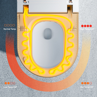 WC intelligent haut de gamme à poser au sol, avec bidet électrique automatique, pour salle de bain