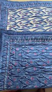 Juego de ropa de cama de gasa de algodón orgánico de última tendencia, edredón hecho a mano Reversible Razai HandBlock impreso Patchwork Warm HomeQuilt - Product Image 6