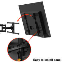 Support mural inclinable et pivotant pour téléviseur Charmount Large Led, avec fixation sur support réglable