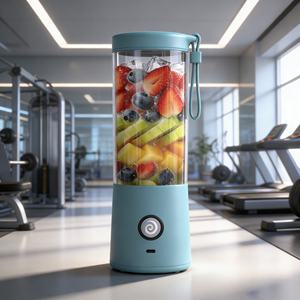 Blender USB 450 ml, anti-fuite, électrique, sans BPA, robuste, portable, extraction rapide en 30 secondes, utilisation en camping-car/voiture, en extérieur, à l'hôtel, batterie 2000 mAh - Product Image 4