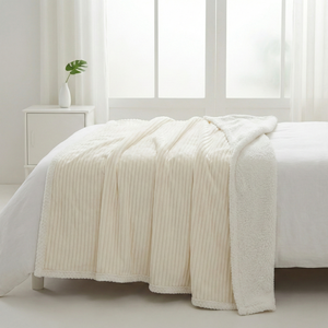 Manta de Franela Acanalada 3D al por Mayor, Envasada al Vacío, Ahorro de Espacio en el Envío, Flete Económico para Compradores Internacionales - Product Image 1