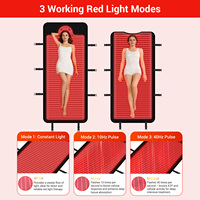 Sac de couchage de luminothérapie corporelle complète à lumière rouge 660nm 850nm, couverture de luminothérapie proche infrarouge pour le soulagement de la douleur et la beauté de la peau, tapis lumineux