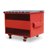 Conteneur de collecte de déchets solides à levage frontal, durable, plusieurs tailles, recommandé pour usage industriel et commercial, directement de l'usine