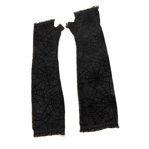 Gants Web demi-doigt d'Halloween inspirés de <span class=keywords><strong>Spider</strong></span>-<span class=keywords><strong>Man</strong></span> pour décorer les toiles d'araignée, gants de performance Cosplay Party Ball - Product Image 5