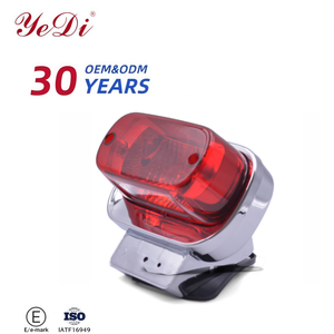 Галогенный задний фонарь для мотоцикла Suzuki Yedi, модель 10203000077 - Новый, 12В, IP67, E-Mark, CE, стоп-сигнал, красный, 1 линза - Product Image 1