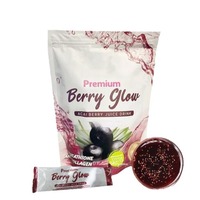 En stock – Café instantané 3-en-1 Premium Berry Glow au goût de baies d'açaï, format café, 20g * 10 sachets – Idéal pour l'e-commerce transfrontalier