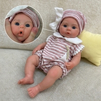 Poupée souple lestée en silicone de 13 pouces pour filles, fabriquée à la main pour la thérapie de l'Alzheimer/de la démence