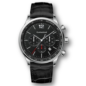 Montre décontractée personnalisée ODM OEM avec grand cadran de 45 mm, chronographe multifonction, mouvement à quartz Miyota 0S20 - Product Image 4