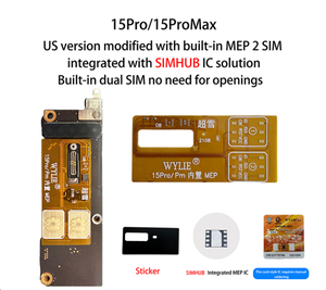 Wylie 15pro 15promax MEP Flex รองรับซิมคู่ในตัว ไม่ต้องเจาะ ใช้ได้กับ SIMHUB IC Solution - Product Image 1