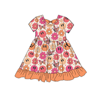 Robe de danse personnalisable ODM à manches papillon, imprimé bambou, nœud, silhouette trompette sirène, 100% fibre de bambou, dos nu