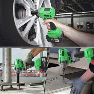 20V 2-in-1 Wrench Cordless Impact Tool 650nm Torque DIY Grade Brushless Motor 1500W 4.0Ah 1/2inch Drive <b>Battery</b> CW-20S-1 650NM C - Product Image 3