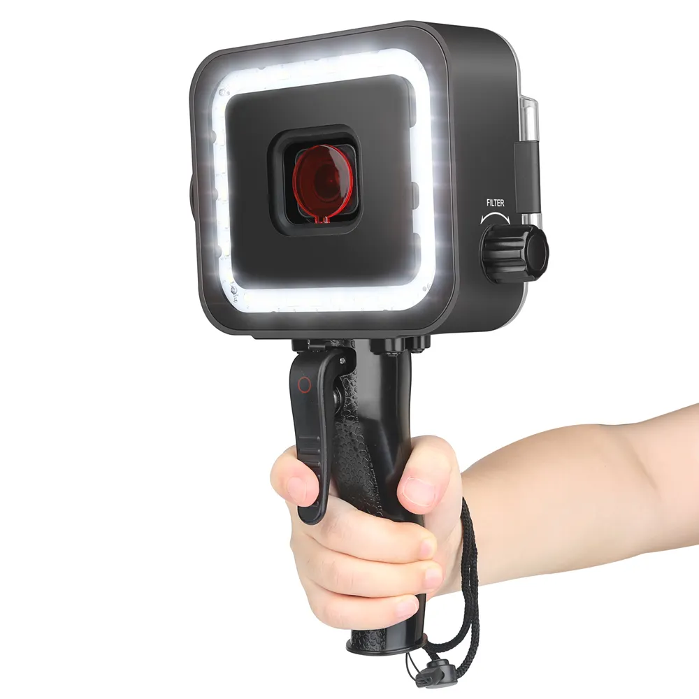 Big Sale SHOOT Super Underwater Waterproof LED Light for GoPro Hero 7 6 5 Black Sports Camera
