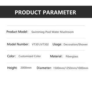 PIKES <span class=keywords><strong>Aqua</strong></span> Mushroom, construction durable en FRP pour aire de jeux aquatique et parc aquatique - Product Image 6