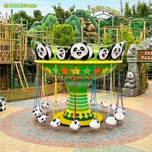 Manège à thème panda, chaise volante intérieure/extérieure, attraction de parc d'attractions pour enfants, idéal pour les centres commerciaux - Product Image 5