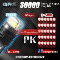 LANSEKO Ampoules LED BRS haute puissance 1156 1157 7440 7443 3157 avec lentille PC 360 degrés 700LM pour feux de freinage blanc ambre rouge