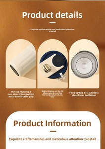 Tazza in Acciaio Inox da 450ml con Stampa UV Personalizzata, Set Regalo Promozionale <span class=keywords><strong>per</strong></span> Aziende e Feste di Compleanno - Product Image 3